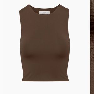 aritzia Babaton Contour Muscle Tank in Brown
